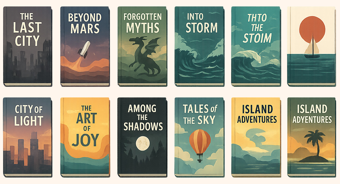 Stack of new‑arrival books with warm lighting